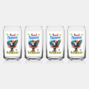 Vaso Con Forma De Lata El Secreto De La Libertad Es Coraje