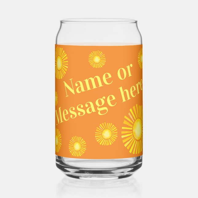 Vaso Con Forma De Lata El Sunshine personalizado puede modelarse (Anverso)