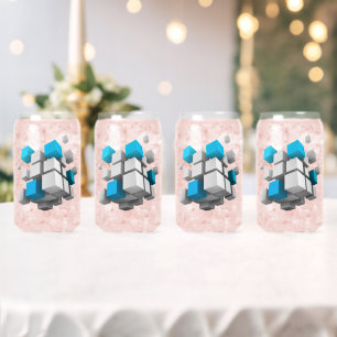 Vaso Con Forma De Lata el tamaño del grupo flotante de cubos de SlipperyJ