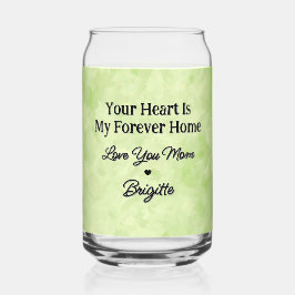 Vaso Con Forma De Lata El vidrio floral personalizado del día de la madre