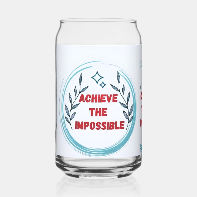 Vaso Con Forma De Lata El vidrio imposible (Anverso)