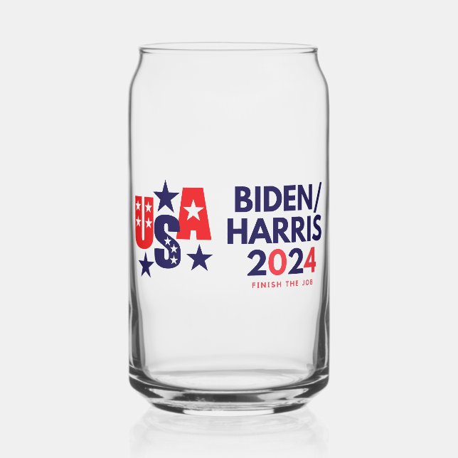 Vaso Con Forma De Lata Elecciones Biden Harris 2024 (Anverso)
