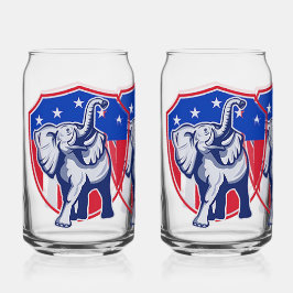 Vaso Con Forma De Lata Elefante republicano