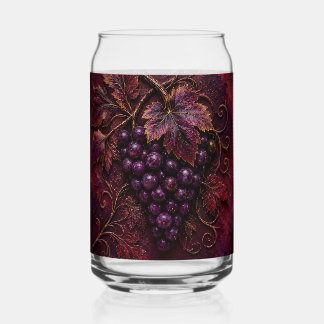 Vaso Con Forma De Lata Elegancia del Viñedo Real