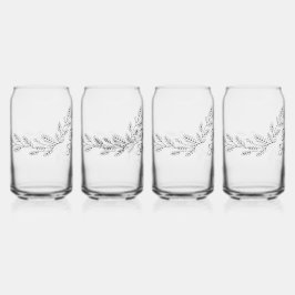 Vaso Con Forma De Lata Elegant Holiday Cheer