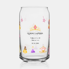 Vaso Con Forma De Lata Elegant Princess Birthday Celebration