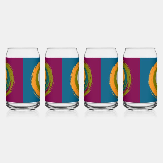Vaso Con Forma De Lata Elegante Boho Rústico (Derecha)