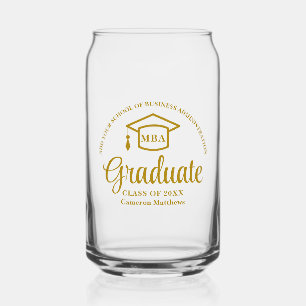 Vaso Con Forma De Lata Elegante Graduación de la Escuela de Negocios de O