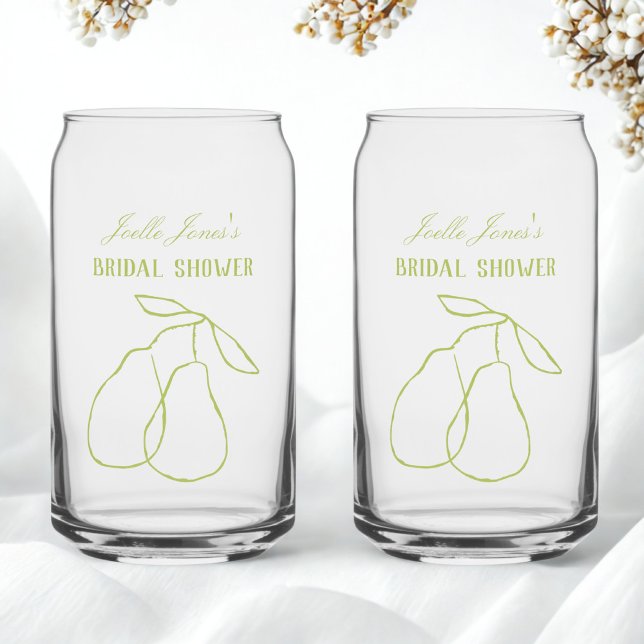 Vaso Con Forma De Lata Elegante Ilustracion Perfecto Pear Ducha Bridal (Subido por el creador)