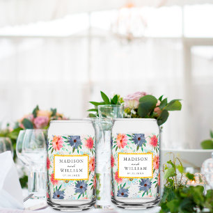 Vaso Con Forma De Lata Elegante Primavera Boho Chic Vegetación Flor Silve