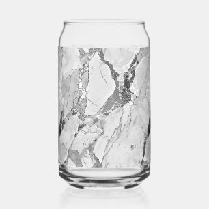 Vaso Con Forma De Lata Elegante Whirls Gray 'Twilight Marble Fantasy' Mar