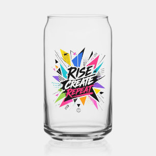 Vaso Con Forma De Lata Elevar Crear Repetir Cita Motivacional Inspiradora