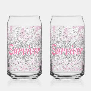 Vaso Con Forma De Lata Empoderando el Triunfo contra el Cáncer de Mama 'S