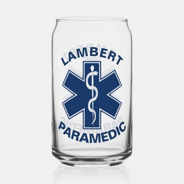 Vaso Con Forma De Lata EMT paramédico personalizado EMS (Anverso)