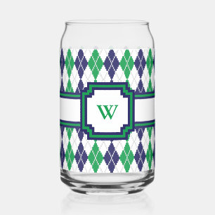 Vaso Con Forma De Lata En el argyle verde