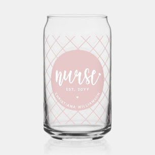 Vaso Con Forma De Lata Enfermera personalizada RN graduación Elegante