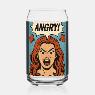 Vaso Con Forma De Lata enojado