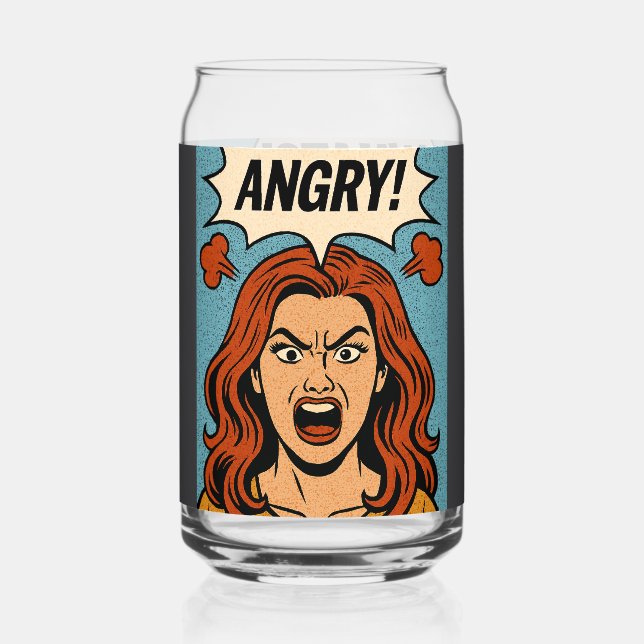 Vaso Con Forma De Lata enojado (Anverso)