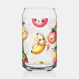 Vaso Con Forma De Lata Ensalada de Frutas