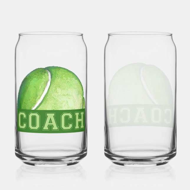 Vaso Con Forma De Lata Entrenador de tenis (Anverso)
