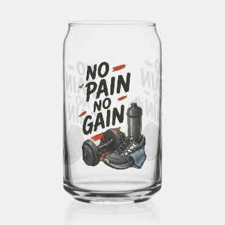 Vaso Con Forma De Lata Entrenamiento de Motivación Sin Dolor No Hay Ganan