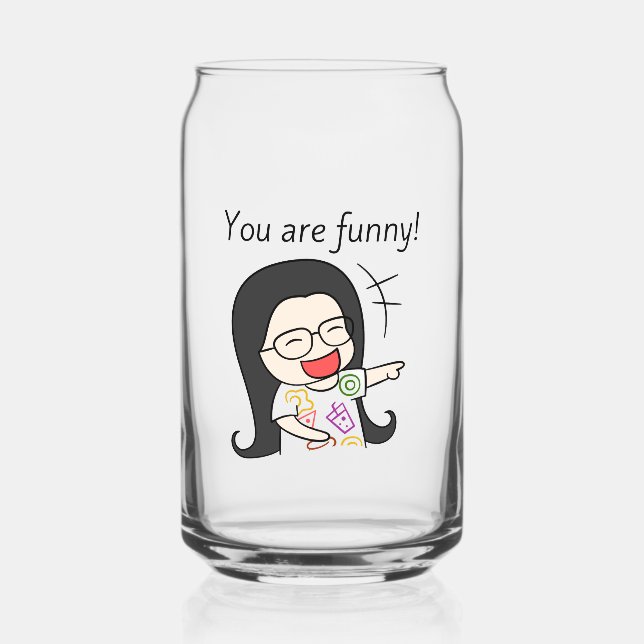 Vaso Con Forma De Lata eres divertido dall cita (Anverso)