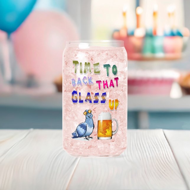 Vaso Con Forma De Lata Es Hora De Volver Al Cristal (Insitu (Baby Shower))