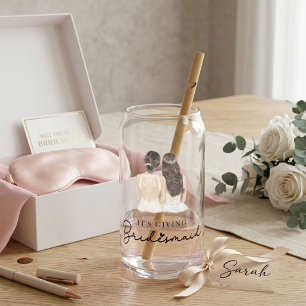 Vaso Con Forma De Lata Es regala a las damas de honor  Regalo Novia