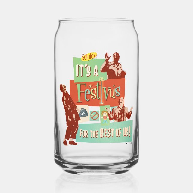 Vaso Con Forma De Lata Es un Festivus para el resto de nosotros (Anverso)