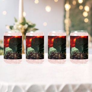 Vaso Con Forma De Lata Escena apocalíptica de Halloween de SlipperyJoe's 