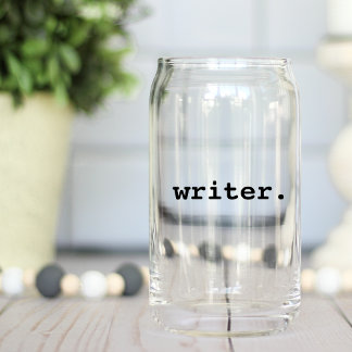 Vaso Con Forma De Lata Escritor