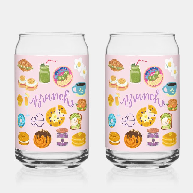 Vaso Con Forma De Lata Escuadrón de Brunch (Anverso)