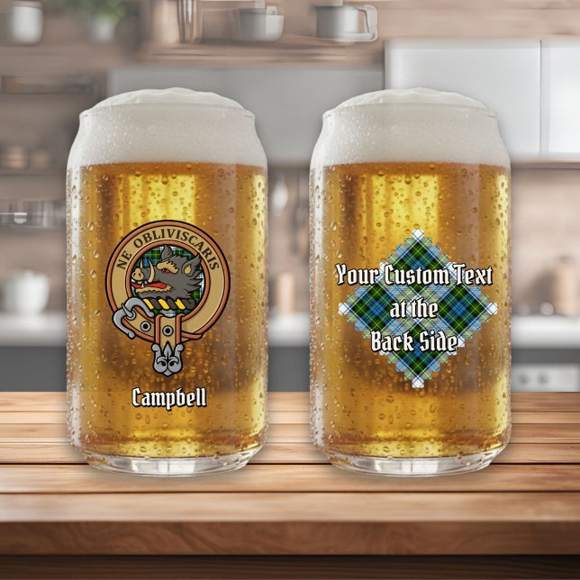 Vaso Con Forma De Lata Escudo Campbell sobre el uso de Tartán (Subido por el creador)
