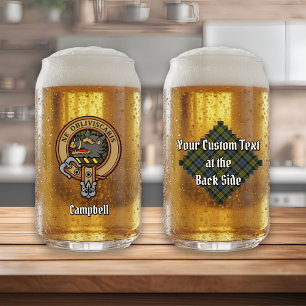 Vaso Con Forma De Lata Escudo Campbell sobre Tartán