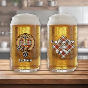 Vaso Con Forma De Lata Escudo de armas del Clan MacAlister sobre Tartán d