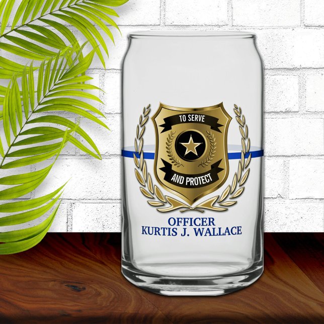 Vaso Con Forma De Lata Escudo de oficiales de policía personalizado (Subido por el creador)