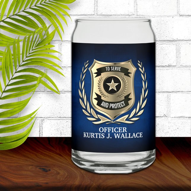 Vaso Con Forma De Lata Escudo de oficiales de policía personalizado (Subido por el creador)