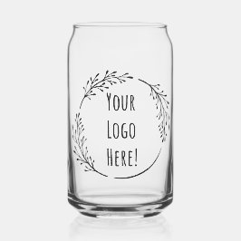 Vaso Con Forma De Lata Escuela de logotipos comerciales para Personalizar