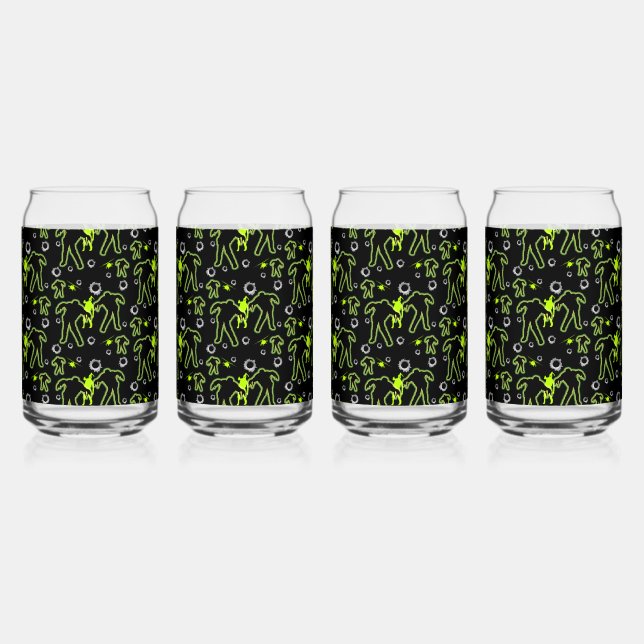 Vaso Con Forma De Lata Escuela Zombie para niños (Anverso)