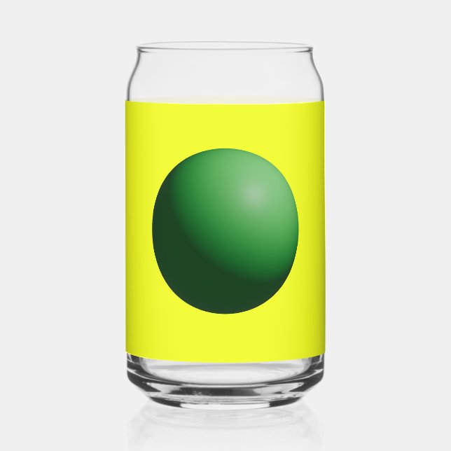 Vaso Con Forma De Lata Esferas Verdes (Anverso)