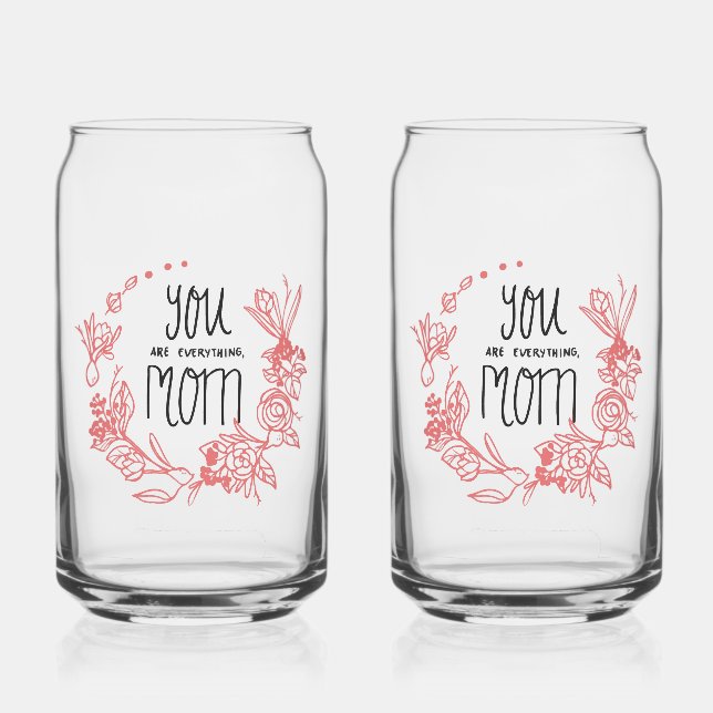 Vaso Con Forma De Lata Especial para su madre (Izquierda)