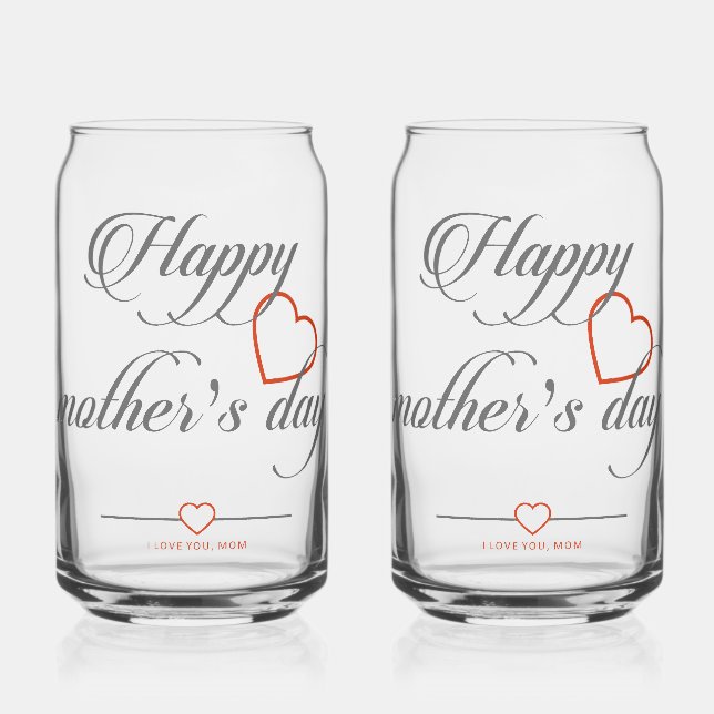 Vaso Con Forma De Lata Especial para su madre (Izquierda)