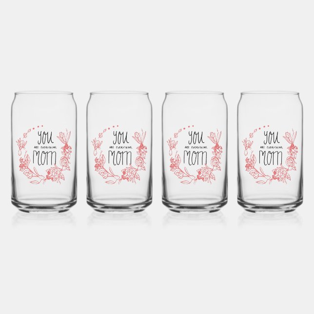 Vaso Con Forma De Lata Especial para su madre (Izquierda)