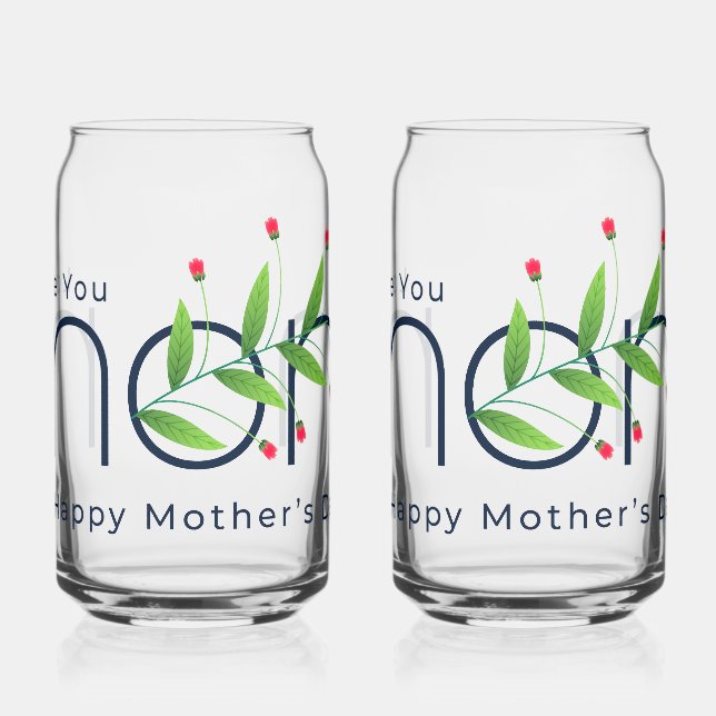 Vaso Con Forma De Lata Especial para su madre (Izquierda)