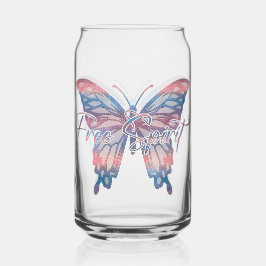 Vaso Con Forma De Lata Espíritu libre Mandala mariposa