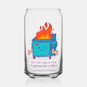 Vaso Con Forma De Lata Esta pequeña luz: vaso de lata de incendio en cont
