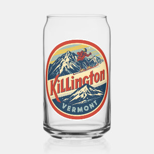 Vaso Con Forma De Lata Estación de esquí vintage KILLINGTON Vermont monta