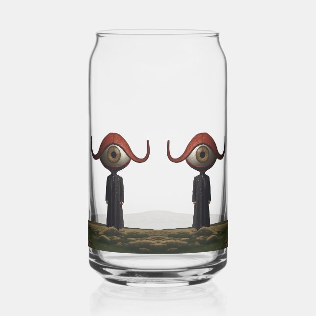 Vaso Con Forma De Lata Estamos Todos Atentos Aquí (Izquierda)