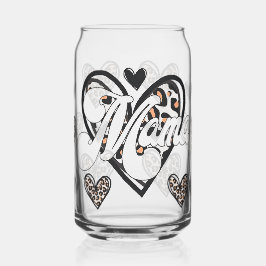 Vaso Con Forma De Lata Estampado de leopardo mama