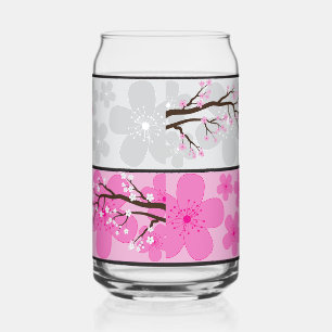 Vaso Con Forma De Lata Estandartes de Flor de Cerezo